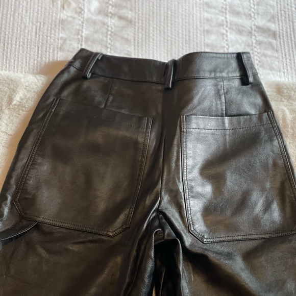 FOREVER 21 - Utility Pants Cargo Faux Leather - Picture 4 of 9